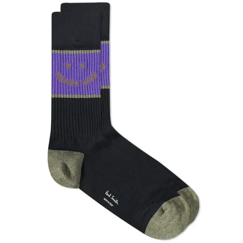 Happy Block Sock