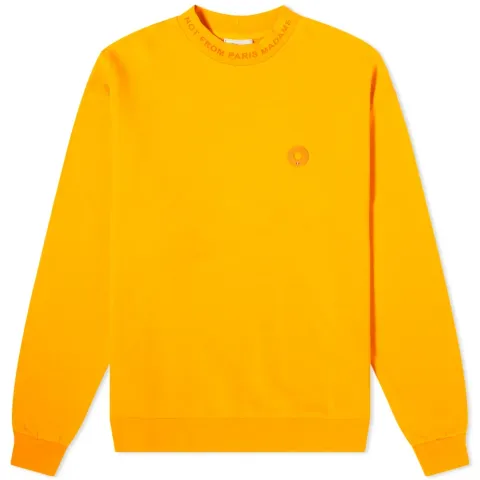 Printed Collar Crew Sweat