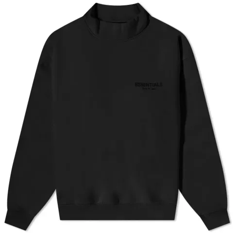 Logo Mock Neck Sweat