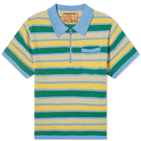 Lifted Stripe Half Zip Shirt