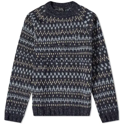 A.P.C. Leonhard Fair Isle Crew Knit