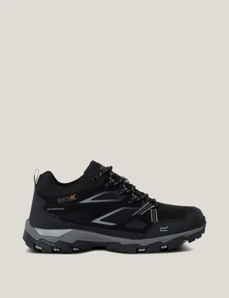 Regatta Holcombe III Low Waterproof Walking Shoes Black
