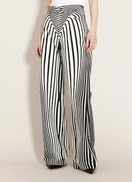 Body Morphing Digital Print Jeans