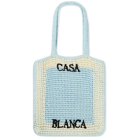 Crochet logo bag