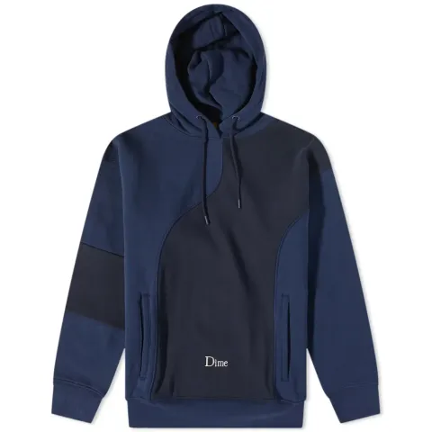 Ribbed Panel Hoodie