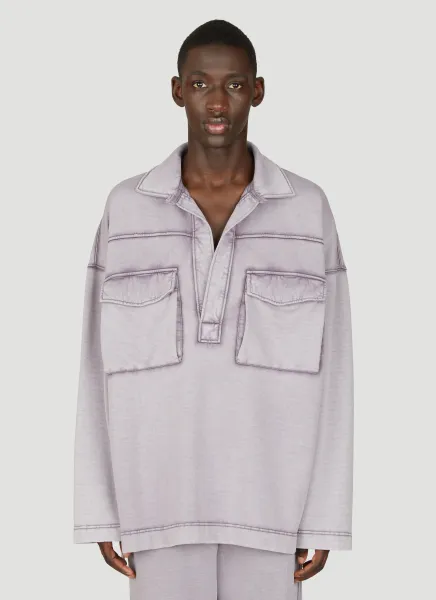 Slouchy Polo Sweatshirt