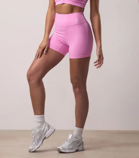 Women's Pink 365 Scrunched Back Shorts