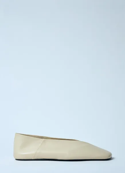 Leather Ballerina Flats