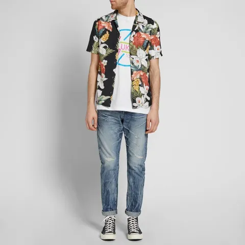 Short Sleeve Big Hibiscus Shirt
