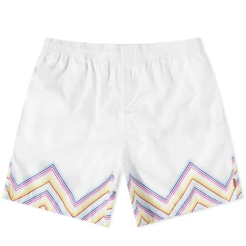 Zig Zag Hem Beach Shorts