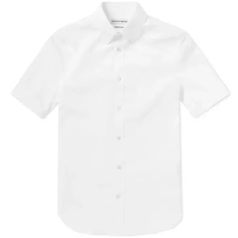 Short Sleeve Jacquard Skeleton Shirt
