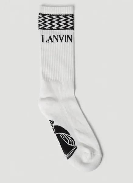 Logo Intarsia Socks