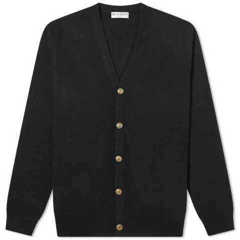 Cashmere Gold Button Cardigan