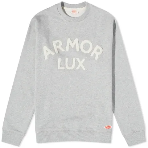 Flocked Logo Crew Sweat