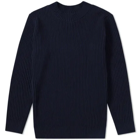 Patent Crew Knit