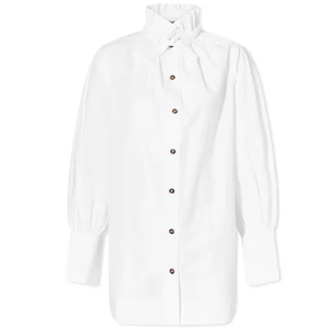 Cotton Poplin Tie String Shirt
