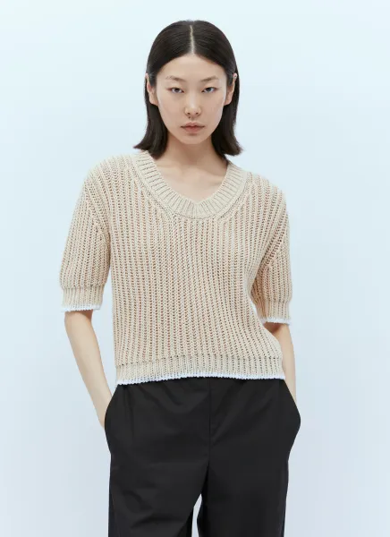 Short-Sleeve Sweater