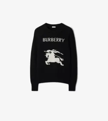Knight Wool Cashmere Sweater in Black