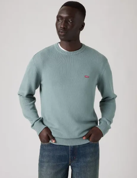 Levi's Levi's Pure Cotton Crew Neck Jumper Light Grey
