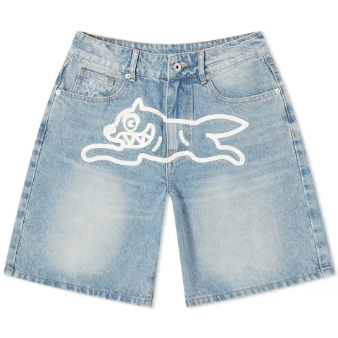 Running Dog Denim Shorts