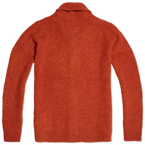 Shetland Wool Shawl Collar Cardigan