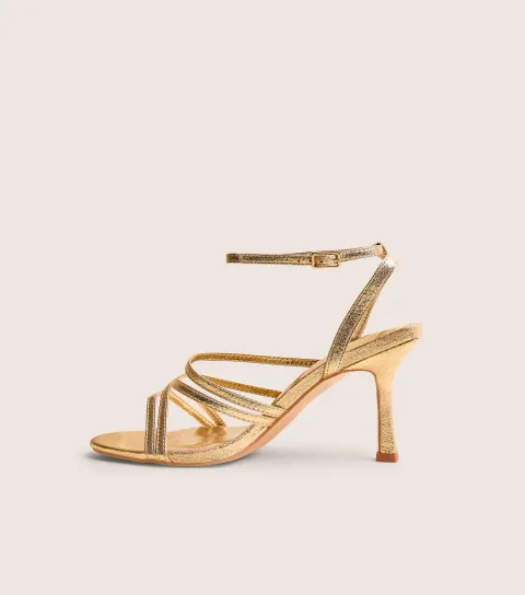 Women's Gold Free Spirit Strappy Sandals