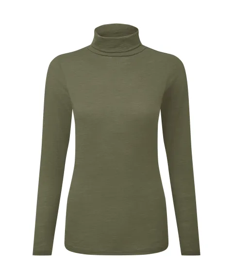 Schöffel Country Malton Merino Top - Dark Khaki Green