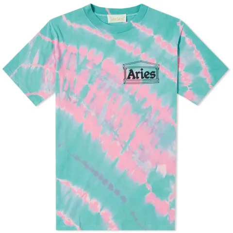 Temple Chest Logo Tie Dye Tee