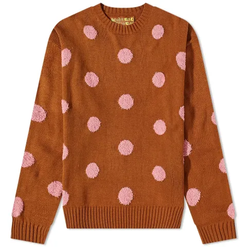 Polka Pile Crew Knit