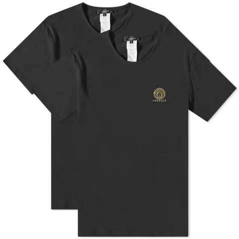 Medusa Head Cotton Stretch Tee - 2 Pack