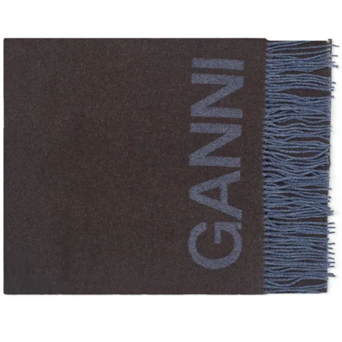 Recycled Wool Fringed Scarf