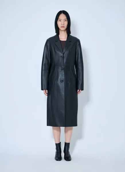 Slim Leather Coat