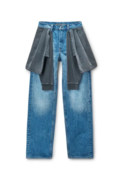 Pre-Styled Balloon Leg Jean