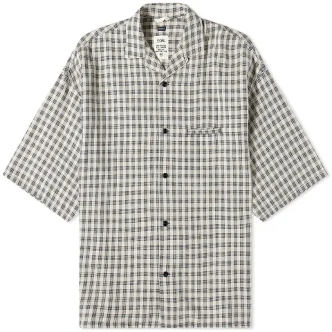 Palaka Check Open Collar Wind Shirt