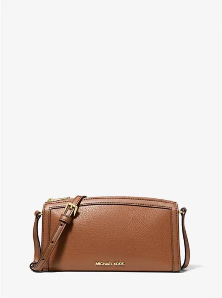 Michael Kors Jet Set Medium Pebbled Leather Crossbody Bag