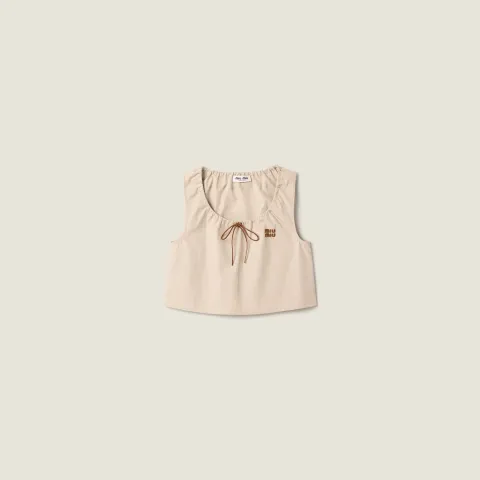 Panama cotton crop top