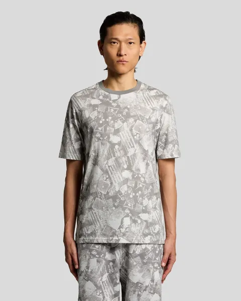 Lyle & Scott Industrial Graphic Print T-Shirt