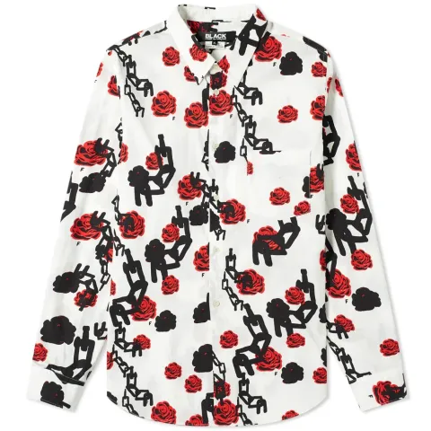 Comme des Garcons Black Rose Tattoo Shirt