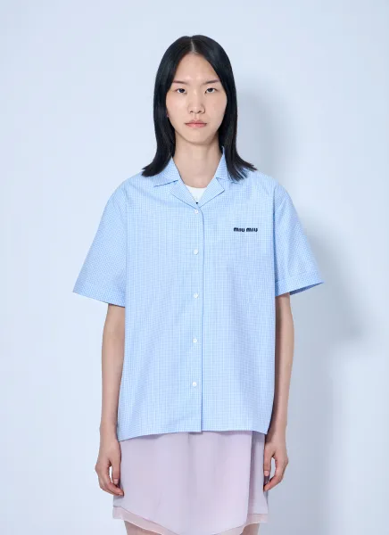 Short-Sleeve Cotton Poplin Shirt