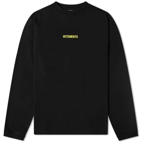 Long Sleeve Logo Label T-Shirt