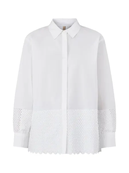 Hakima 1 Cotton Perforated Detail Shirt