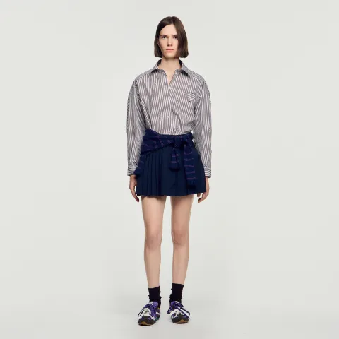 SANDRO Pleated skort