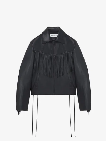 Fringe Leather Jacket