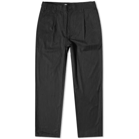 Stripe Volume Pleated Trouser
