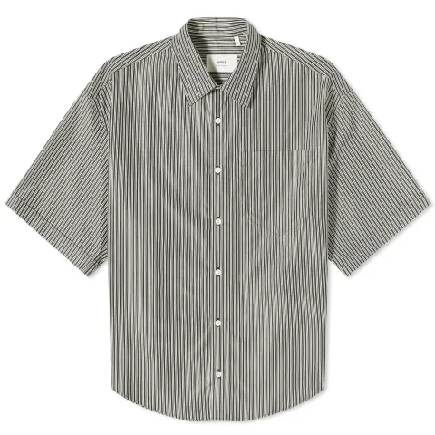 Stripe Boxy Short Sleeve Shirt