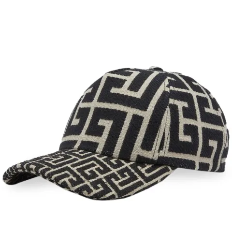 Jacquard Monogram Cap