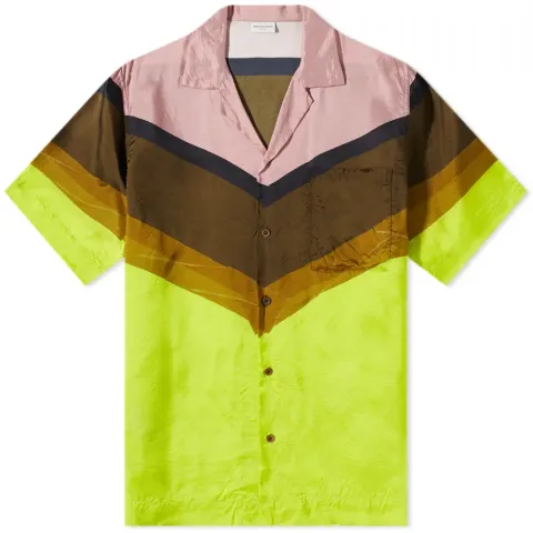 Carltone Striped Print Vacation Shirt