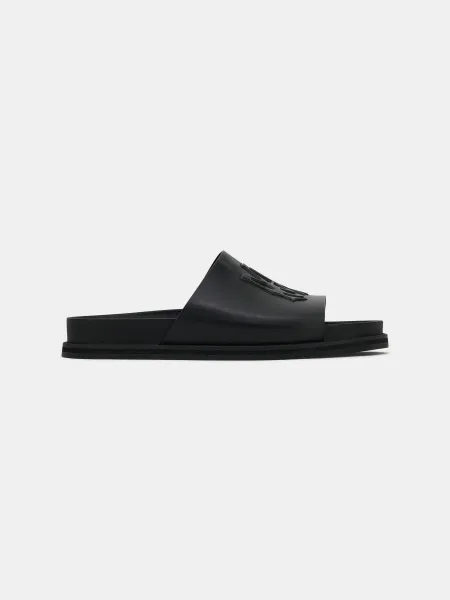 MA LEATHER SANDAL - Black