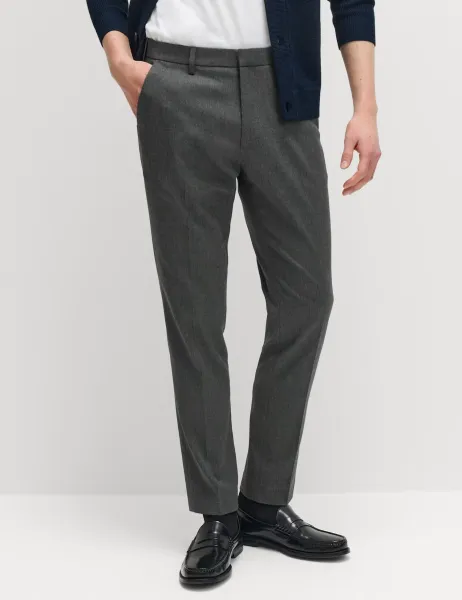 Marks & Spencer Skinny Fit Smart Stretch Trousers Charcoal