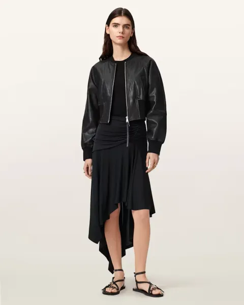 Annalie Jersey Midi Skirt